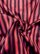 Photo8: N0321O Vintage Japanese women   Vermilion MICHIYUKI outer coat / Silk. Curved lines   (Grade B) (8)