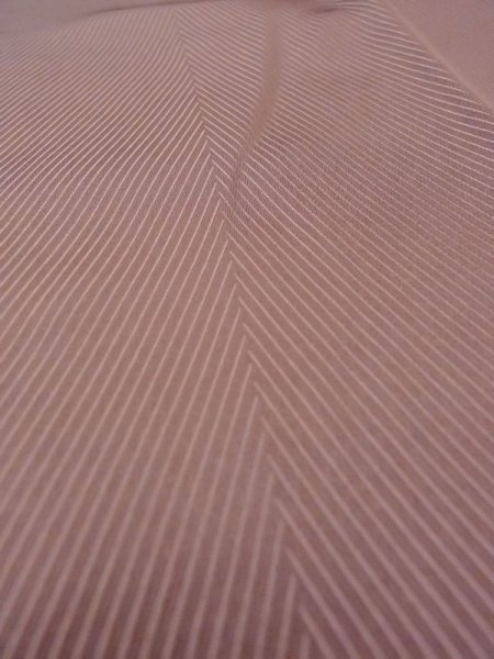 Photo7: N0321S Vintage Japanese women  Shiny Brown MICHIYUKI outer coat / Silk. Line   (Grade B) (7)