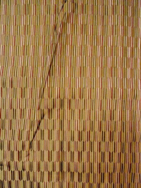 Photo3: N0321T Vintage Japanese women   Multi Color Rain coat / Synthetic. Stripes,   (Grade A) (3)