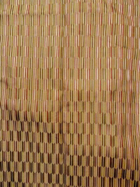 Photo4: N0321T Vintage Japanese women   Multi Color Rain coat / Synthetic. Stripes,   (Grade A) (4)