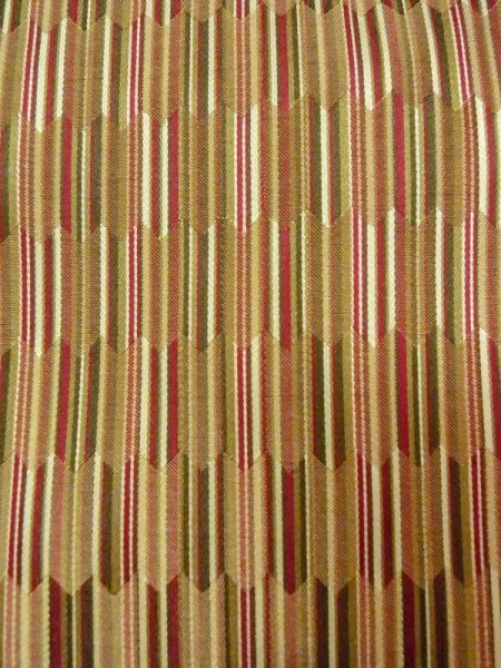 Photo5: N0321T Vintage Japanese women   Multi Color Rain coat / Synthetic. Stripes,   (Grade A) (5)