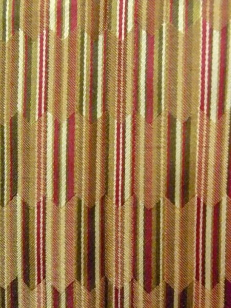 Photo6: N0321T Vintage Japanese women   Multi Color Rain coat / Synthetic. Stripes,   (Grade A) (6)