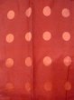 Photo3: Mint N0321U Vintage Japanese women  Shiny Vermilion MICHIYUKI outer coat / Synthetic. Circle   (Grade A) (3)