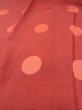 Photo8: Mint N0321U Vintage Japanese women  Shiny Vermilion MICHIYUKI outer coat / Synthetic. Circle   (Grade A) (8)