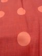 Photo9: Mint N0321U Vintage Japanese women  Shiny Vermilion MICHIYUKI outer coat / Synthetic. Circle   (Grade A) (9)