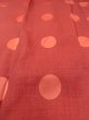 Photo10: Mint N0321U Vintage Japanese women  Shiny Vermilion MICHIYUKI outer coat / Synthetic. Circle   (Grade A) (10)