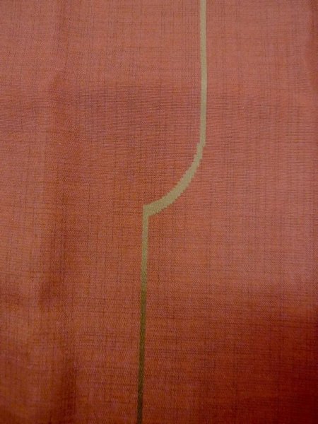 Photo7: N0321V Vintage Japanese women  Reddish Brown Rain coat / Synthetic. Line,   (Grade B) (7)