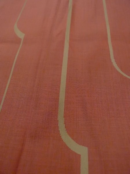 Photo10: N0321V Vintage Japanese women  Reddish Brown Rain coat / Synthetic. Line,   (Grade B) (10)