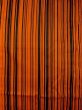 Photo3: N0321X Vintage Japanese women  Shiny Orange Rain coat / Synthetic. Stripes   (Grade B) (3)