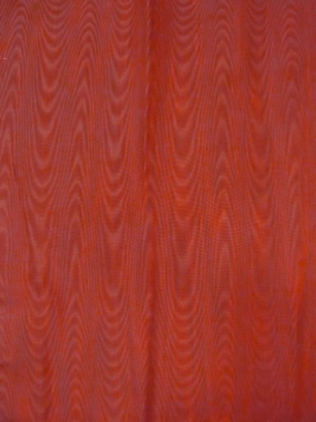Photo3: N0321Z Vintage Japanese women  Reddish Brown MICHIYUKI outer coat / Synthetic. Wood grain pattern   (Grade B) (3)