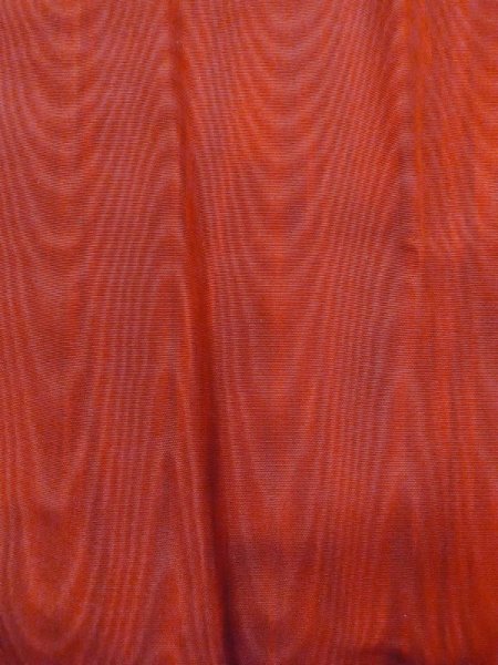 Photo6: N0321Z Vintage Japanese women  Reddish Brown MICHIYUKI outer coat / Synthetic. Wood grain pattern   (Grade B) (6)