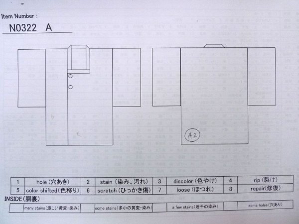 Photo13: N0322A Vintage Japanese women  Grayish Purple MICHIYUKI outer coat / Silk. Circle   (Grade B) (13)