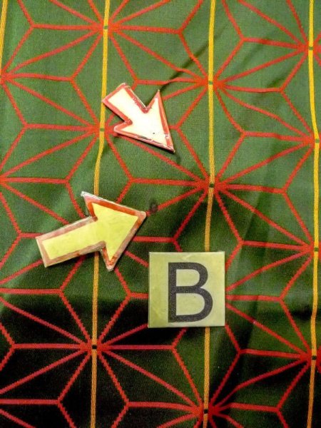 Photo15: N0322D Vintage Japanese women   Green MICHIYUKI outer coat / Silk. Hemp leaf   (Grade B) (15)