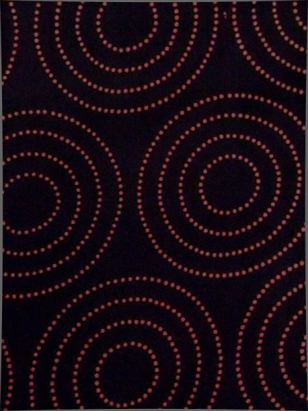 Photo6: N0329A Vintage Japanese women   Black MICHIYUKI outer coat / Silk. Dot,   (Grade B) (6)