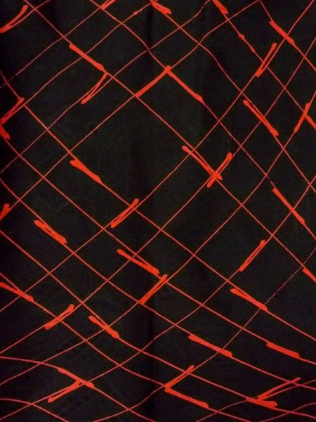 Photo3: N0329C Vintage Japanese women   Black MICHIYUKI outer coat / Synthetic. Line,   (Grade B) (3)