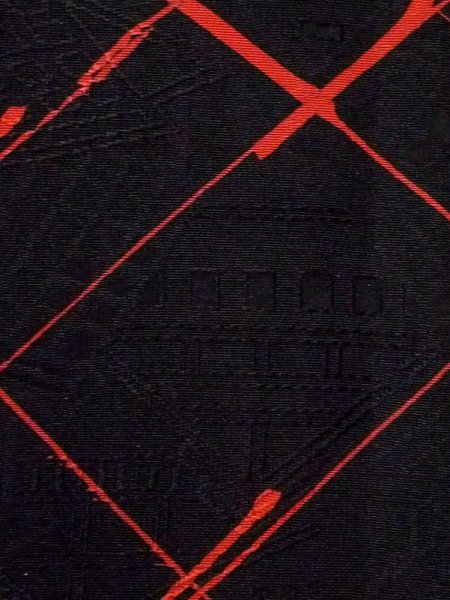 Photo6: N0329C Vintage Japanese women   Black MICHIYUKI outer coat / Synthetic. Line,   (Grade B) (6)