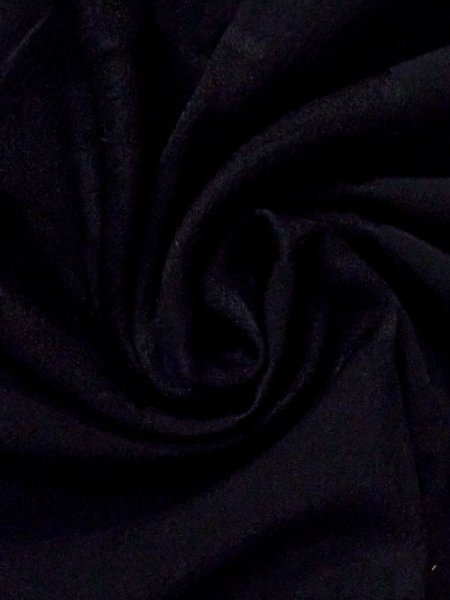 Photo10: N0329F Vintage Japanese women   Black MICHIYUKI outer coat / Silk.    (Grade D) (10)