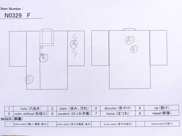 Photo11: N0329F Vintage Japanese women   Black MICHIYUKI outer coat / Silk.    (Grade D) (11)