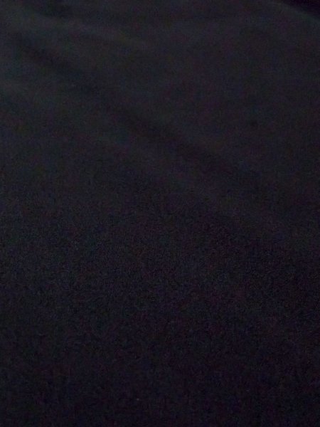 Photo8: N0329G Vintage Japanese women   Black MICHIYUKI outer coat / Silk.    (Grade C) (8)