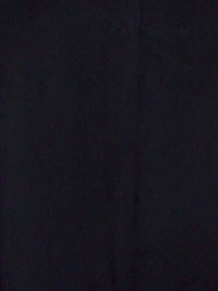 Photo3: N0329H Vintage Japanese women   Black MICHIYUKI outer coat / Silk.    (Grade C) (3)