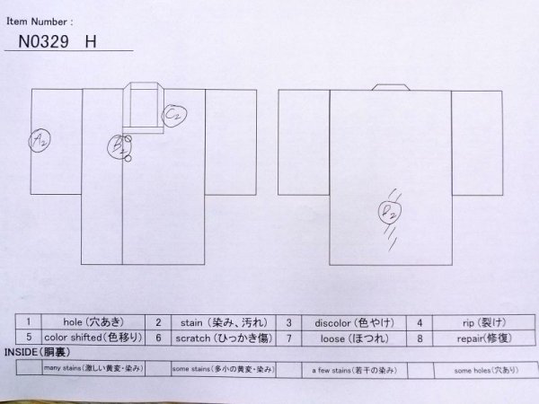 Photo11: N0329H Vintage Japanese women   Black MICHIYUKI outer coat / Silk.    (Grade C) (11)