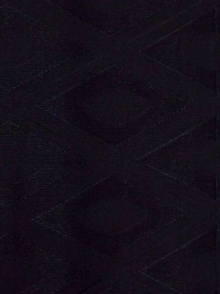 Photo5: N0329I Vintage Japanese women   Black MICHIYUKI outer coat / Synthetic.    (Grade B) (5)