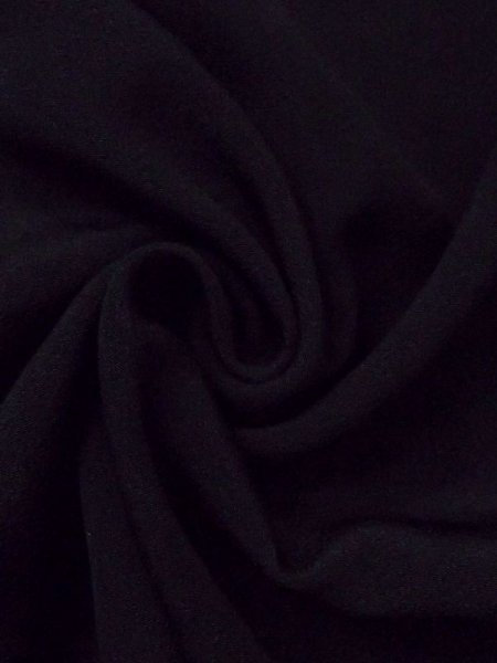 Photo9: N0329K Vintage Japanese women   Black MICHIYUKI outer coat / Silk.    (Grade C) (9)