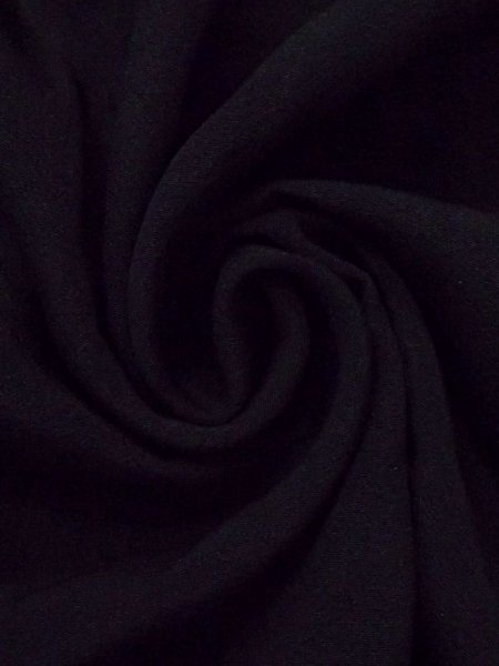 Photo10: N0329K Vintage Japanese women   Black MICHIYUKI outer coat / Silk.    (Grade C) (10)