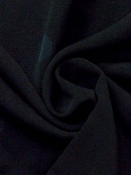 Photo10: N0329M Vintage Japanese women  Dark Navy Blue MICHIYUKI outer coat / Silk. Circle   (Grade D) (10)