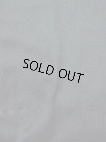 Photo4: Mint N0329N Vintage Japanese women   Black MICHIYUKI outer coat / Silk. Flower   (Grade A) (4)