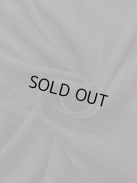 Photo12: Mint N0329N Vintage Japanese women   Black MICHIYUKI outer coat / Silk. Flower   (Grade A) (12)