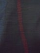 Photo4: N0329T Vintage Japanese women   Black MICHIYUKI outer coat / Silk. Stripes, Coat  (Grade B) (4)
