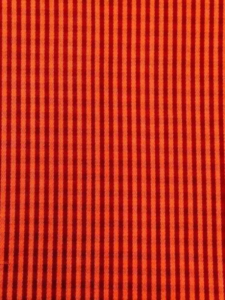 Photo6: N0330B Vintage Japanese women   Vermilion Rain coat / Synthetic. Plaid Checks   (Grade B) (6)