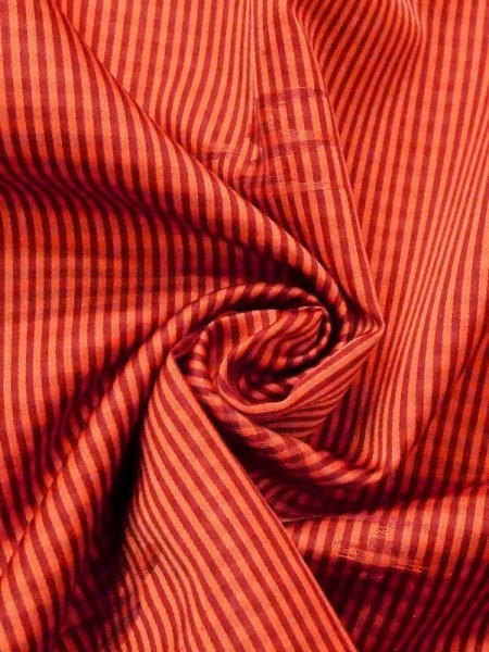 Photo9: N0330B Vintage Japanese women   Vermilion Rain coat / Synthetic. Plaid Checks   (Grade B) (9)