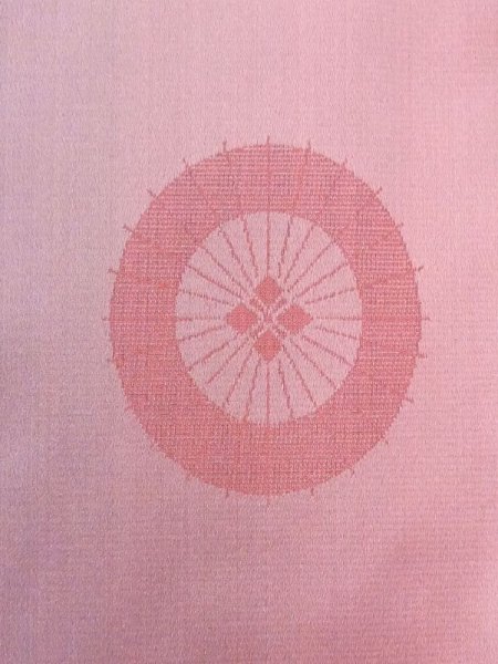 Photo6: N0330D Vintage Japanese women  Pale Purple MICHIYUKI outer coat / Synthetic. Gradation Pattern : Umbrella pattern.  (Grade B) (6)