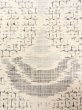 Photo6: N0409J Vintage Japanese women   White TSUMUGI pongee / Silk. Wave,   (Grade C) (6)