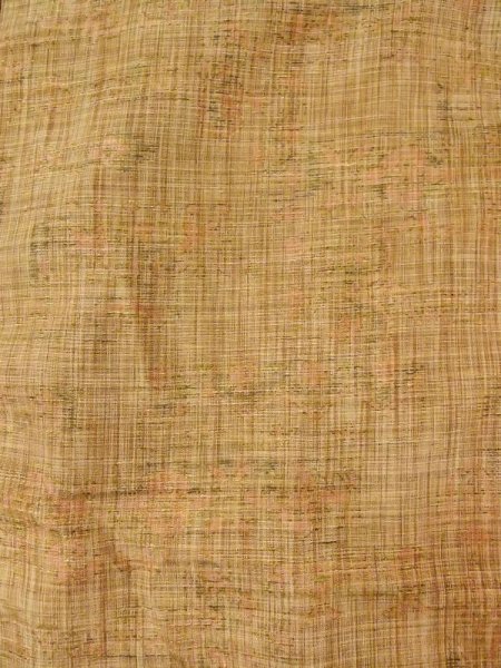 Photo3: N0409M Vintage Japanese women   Brown TSUMUGI pongee / Silk. Flower,   (Grade B) (3)