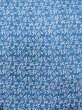 Photo4: N0409V Vintage Japanese women  Grayish Blue KOMON dyed / Silk. Flower,   (Grade C) (4)