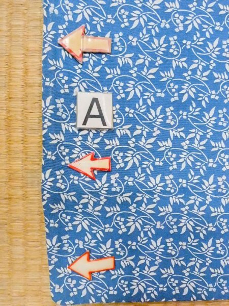 Photo14: N0409V Vintage Japanese women  Grayish Blue KOMON dyed / Silk. Flower,   (Grade C) (14)