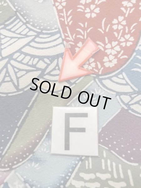 Photo19: N0409X Vintage Japanese women   Multi Color KOMON dyed / Silk. SAKURA cherry blossom,   (Grade C) (19)