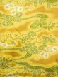 Photo4: Mint N0410B Vintage Japanese women   Golden Yellow KOMON dyed / Silk. Chrysanthemum,   (Grade A) (4)