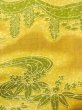Photo7: Mint N0410B Vintage Japanese women   Golden Yellow KOMON dyed / Silk. Chrysanthemum,   (Grade A) (7)