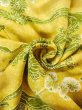 Photo11: Mint N0410B Vintage Japanese women   Golden Yellow KOMON dyed / Silk. Chrysanthemum,   (Grade A) (11)