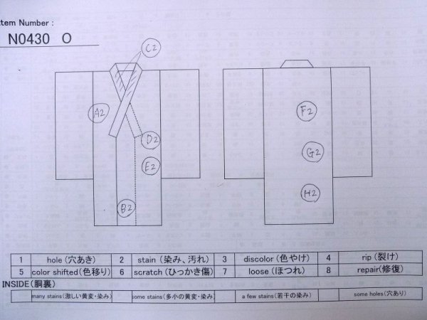 Photo13: N0430O Vintage Japanese women   Brown TSUMUGI pongee / Silk. Gradation   (Grade C) (13)