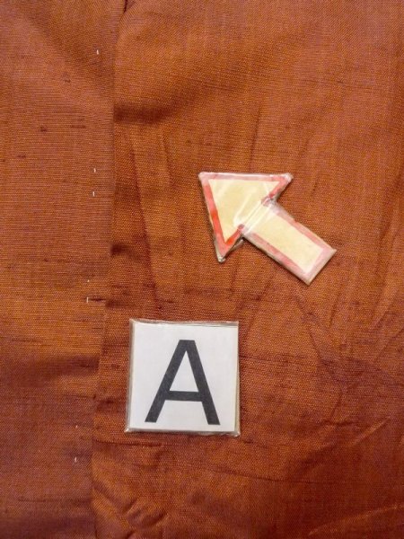 Photo14: N0430O Vintage Japanese women   Brown TSUMUGI pongee / Silk. Gradation   (Grade C) (14)