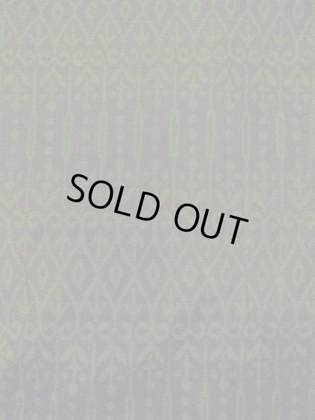 Photo3: N0430V Vintage Japanese women   Black OSHIMA-TSUMUGI / Silk. Chinese flower,   (Grade B) (3)