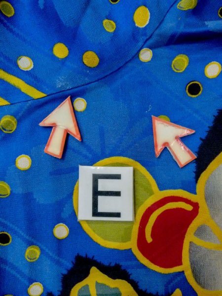 Photo18: N0509F Antique Japanese women   Blue HAORI short jacket / Silk. Ivy,   (Grade C) (18)