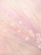 Photo7: N0509S Vintage Japanese women  Pale Pink KOMON dyed / Silk. Flower,   (Grade B) (7)