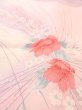 Photo9: N0509S Vintage Japanese women  Pale Pink KOMON dyed / Silk. Flower,   (Grade B) (9)