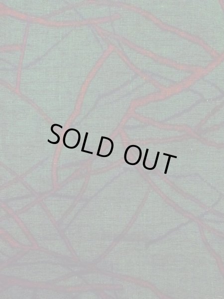 Photo4: Mint N0509T Vintage Japanese women  Dark Green TSUMUGI pongee / Silk. Line,   (Grade A) (4)